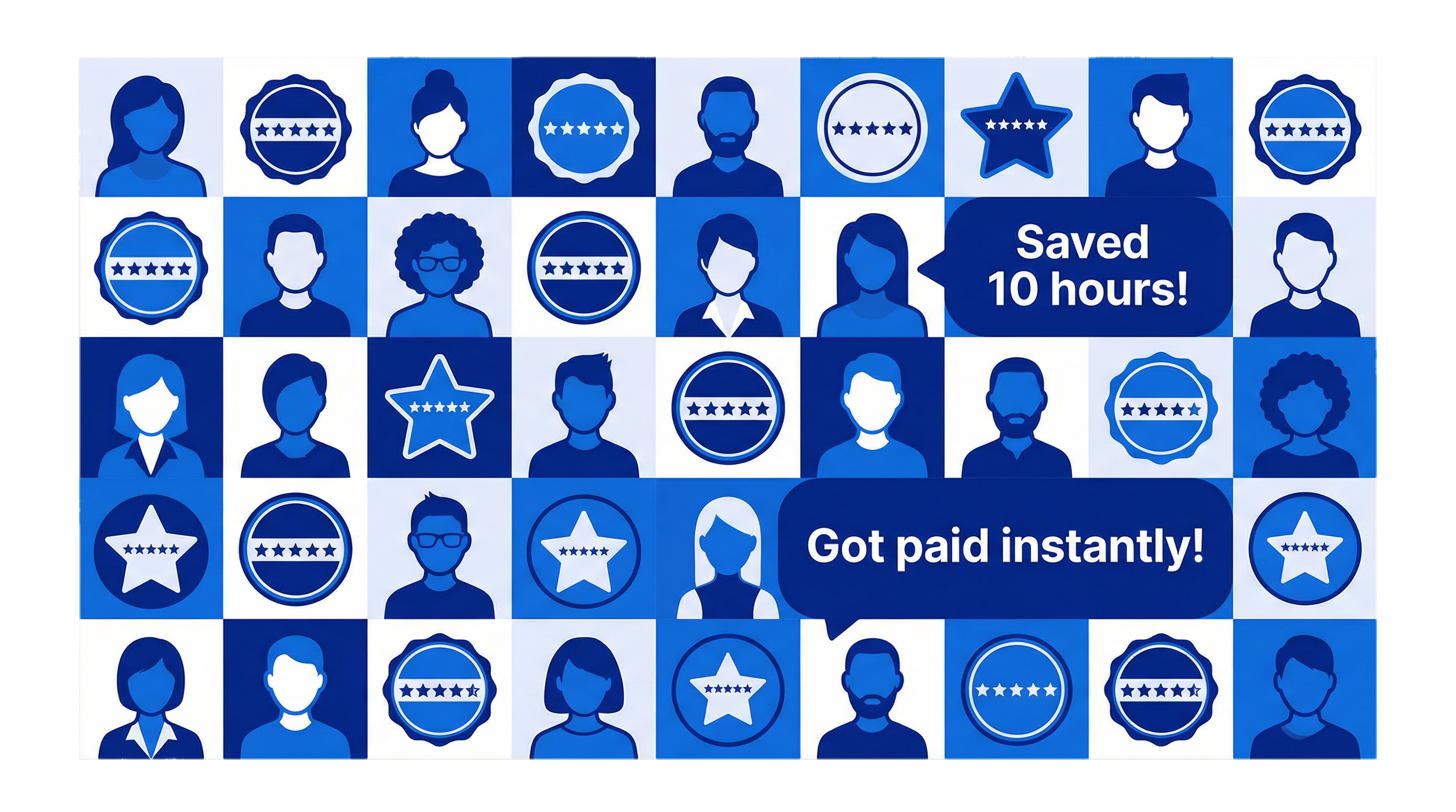 Happy creators collage